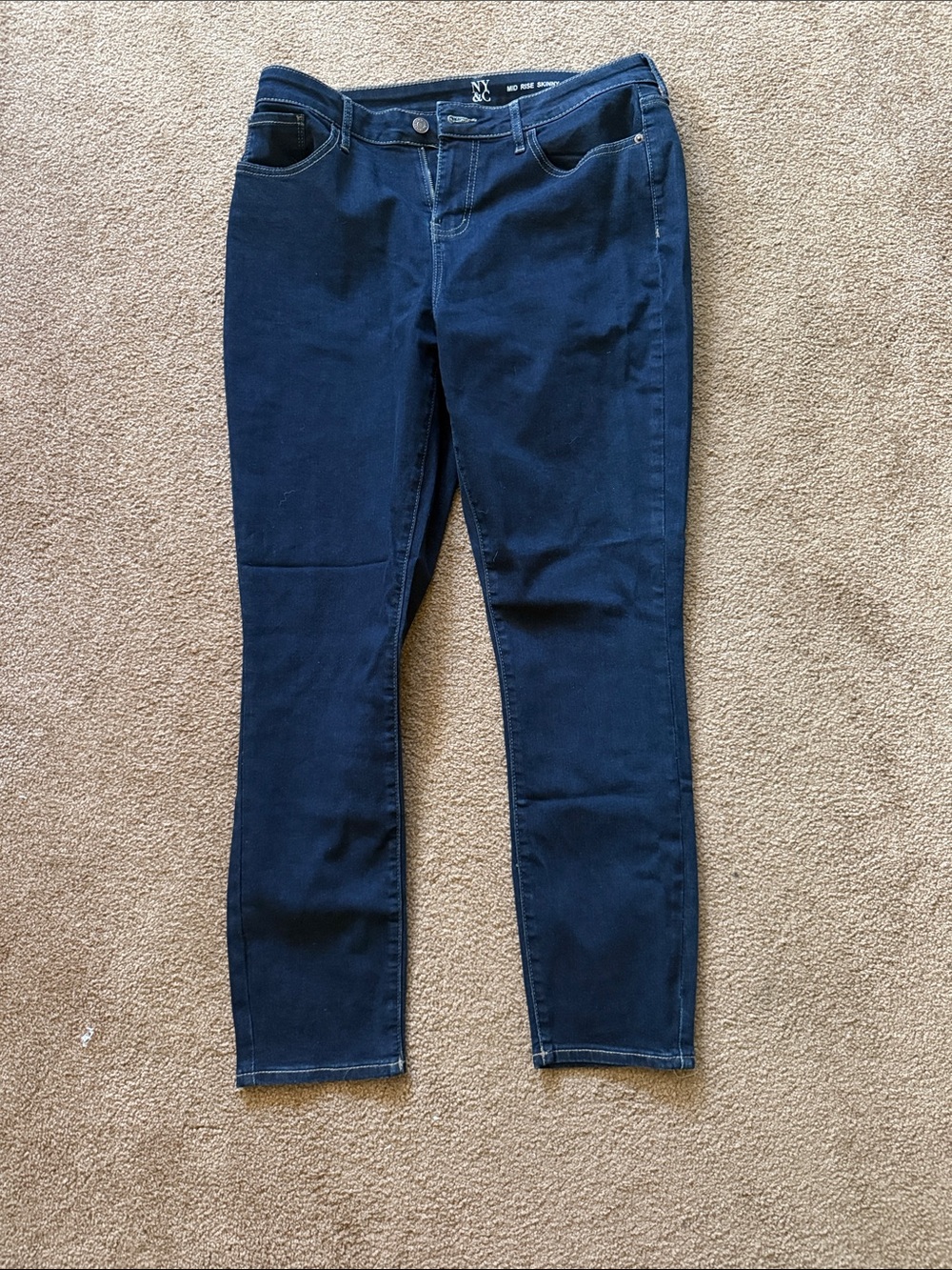 New York & Company Navy Blue Women's Skinny Jeans
